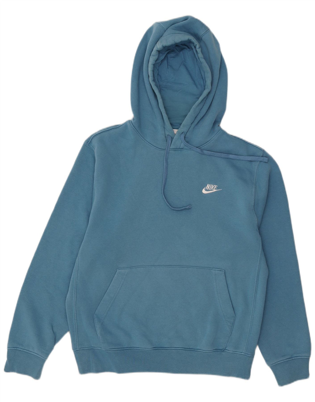 NIKE Mens Hoodie Jumper Pequeno Azul Algodão