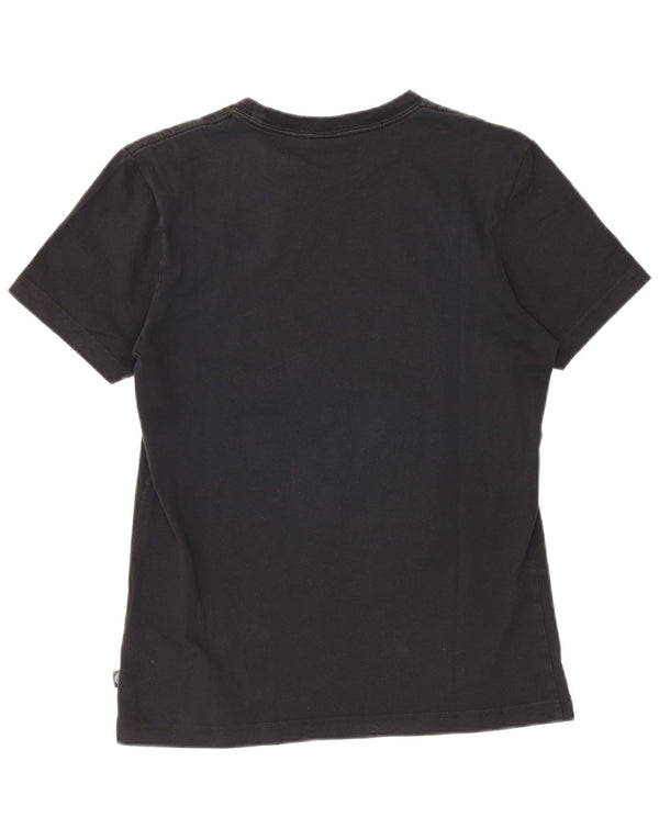 Adidas Camiseta Feminina Gráfica Top UK 10 Pequena Algodão Floral Preto