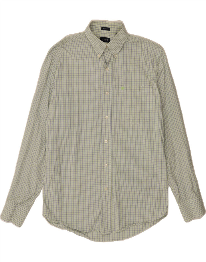 IZOD Mens Shirt Small Green Check Cotton Vintage Izod and Second-Hand Izod from Messina Hembry 