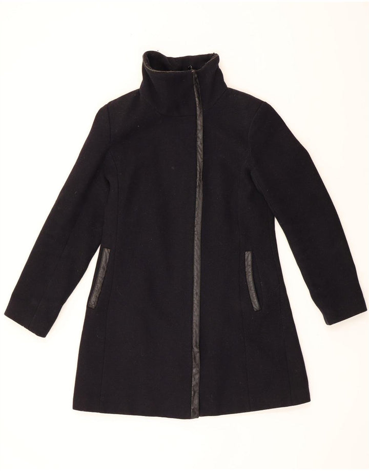 CALVIN KLEIN Womens Overcoat US 6 Medium Navy Blue Wool Vintage Calvin Klein and Second-Hand Calvin Klein from Messina Hembry 