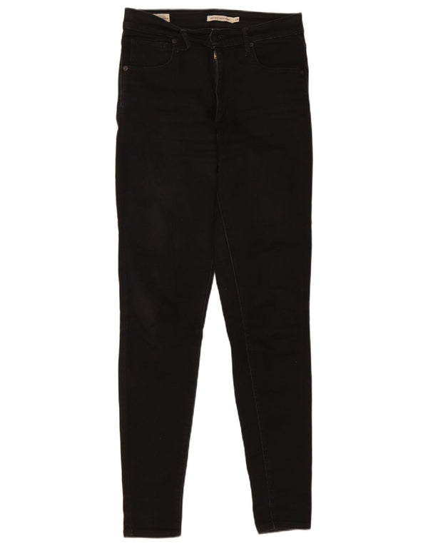 Calça Jeans Mile High Super Skinny Levi's Feminina W28 L30 Algodão Preto