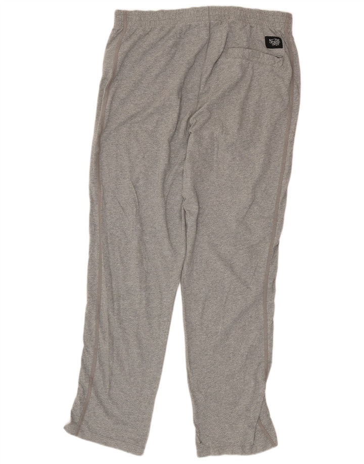 Calça de treino masculina NIKE grande cinza algodão