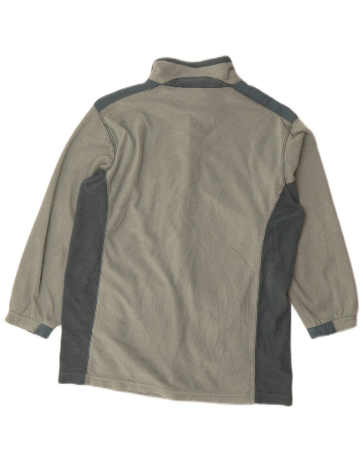 Jaqueta de lã feminina Columbia UK 14 bloco colorido verde médio