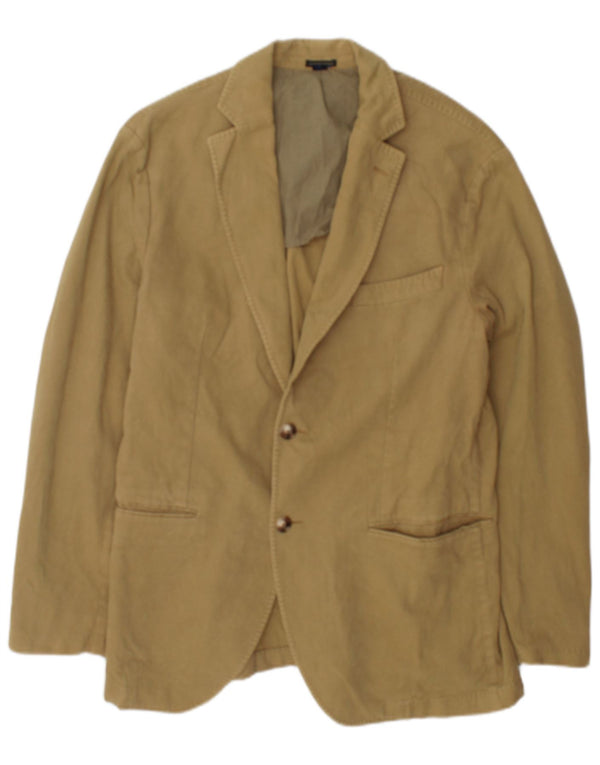 Jaqueta blazer masculina Massimo Dutti com 2 botões Reino Unido 36 pequena marrom
