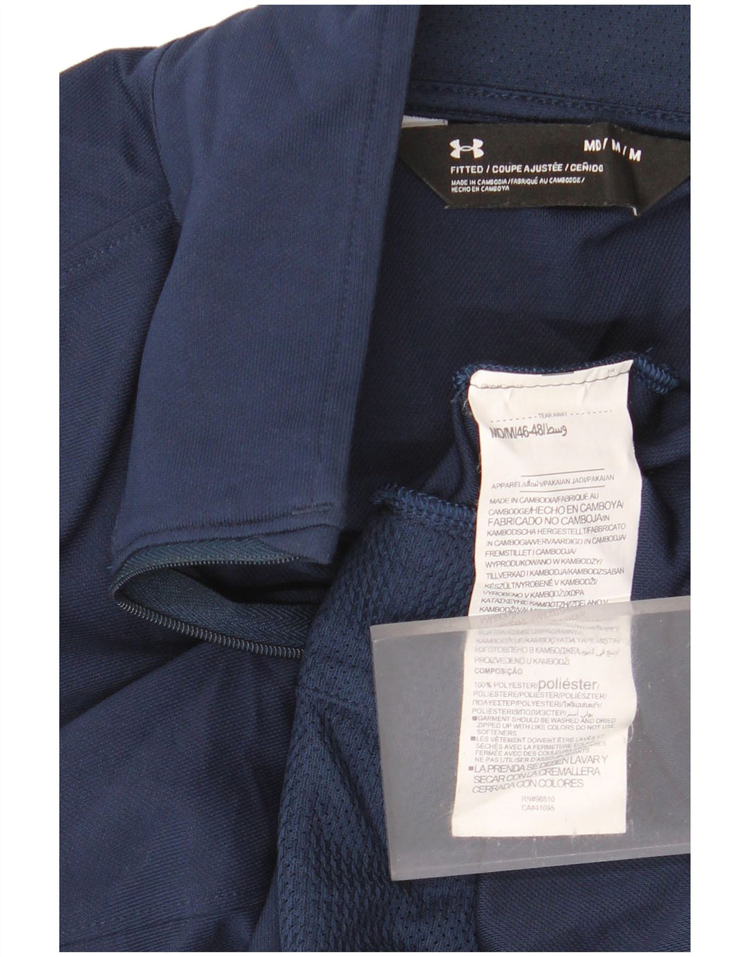 Under Armour Mens Tracksuit Top Jacket Médio Azul Marinho Colorblock