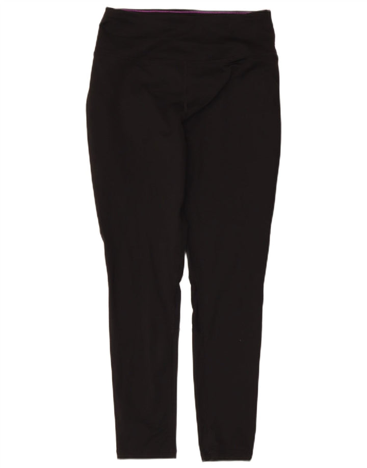Calvin Klein Leggings Femininas UK 12 Médio Preto Nylon