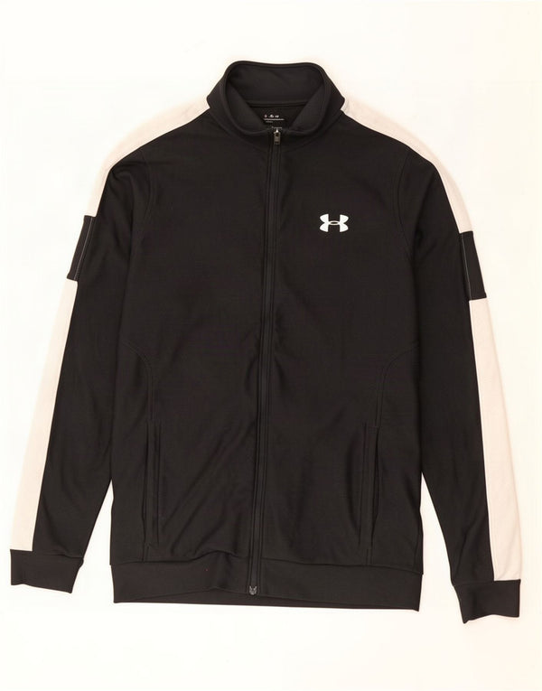 Under Armour Mens Treino Top Jacket Pequeno Poliéster Preto Colorblock