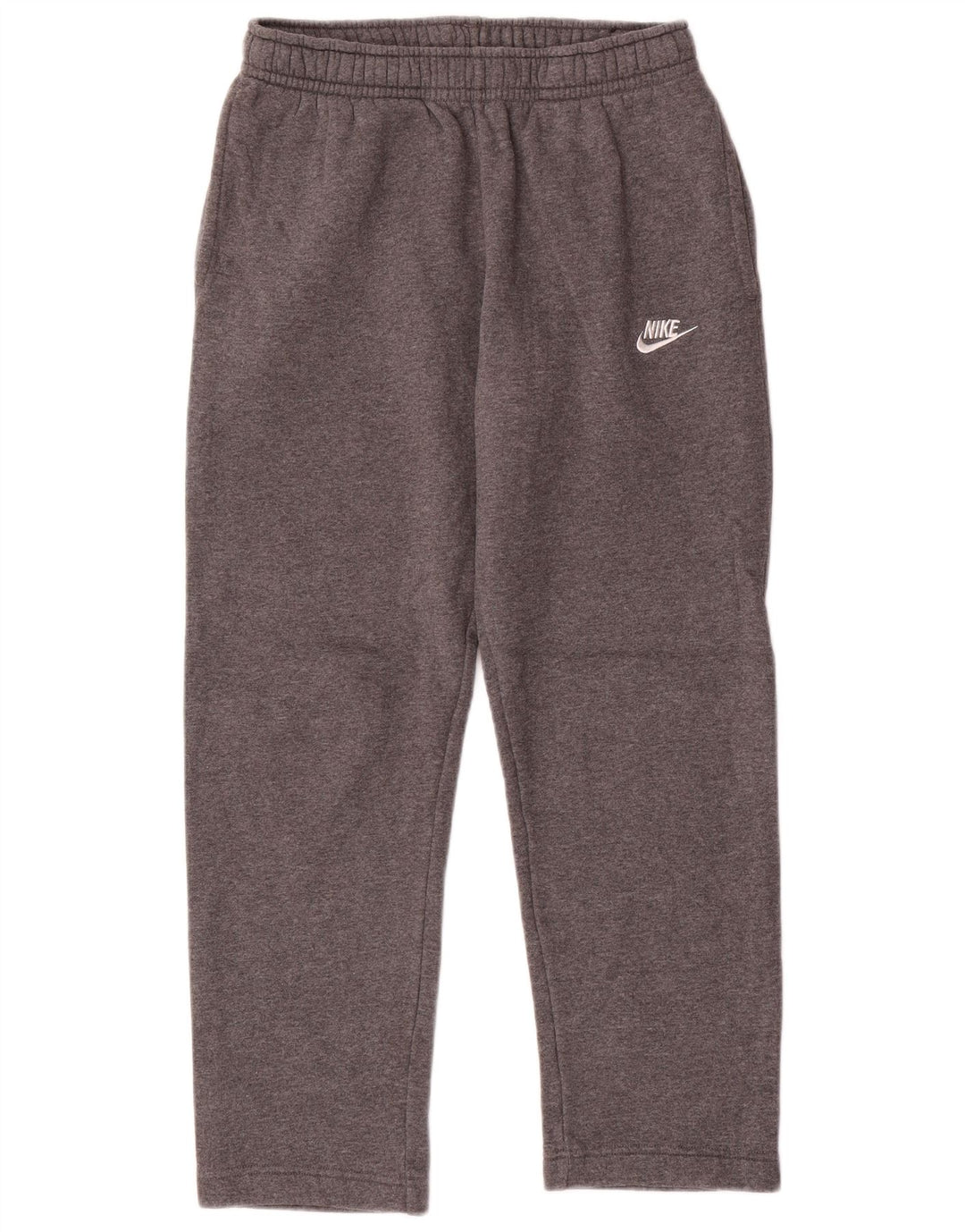 Calça de treino masculina Nike pequena cinza algodão esportiva