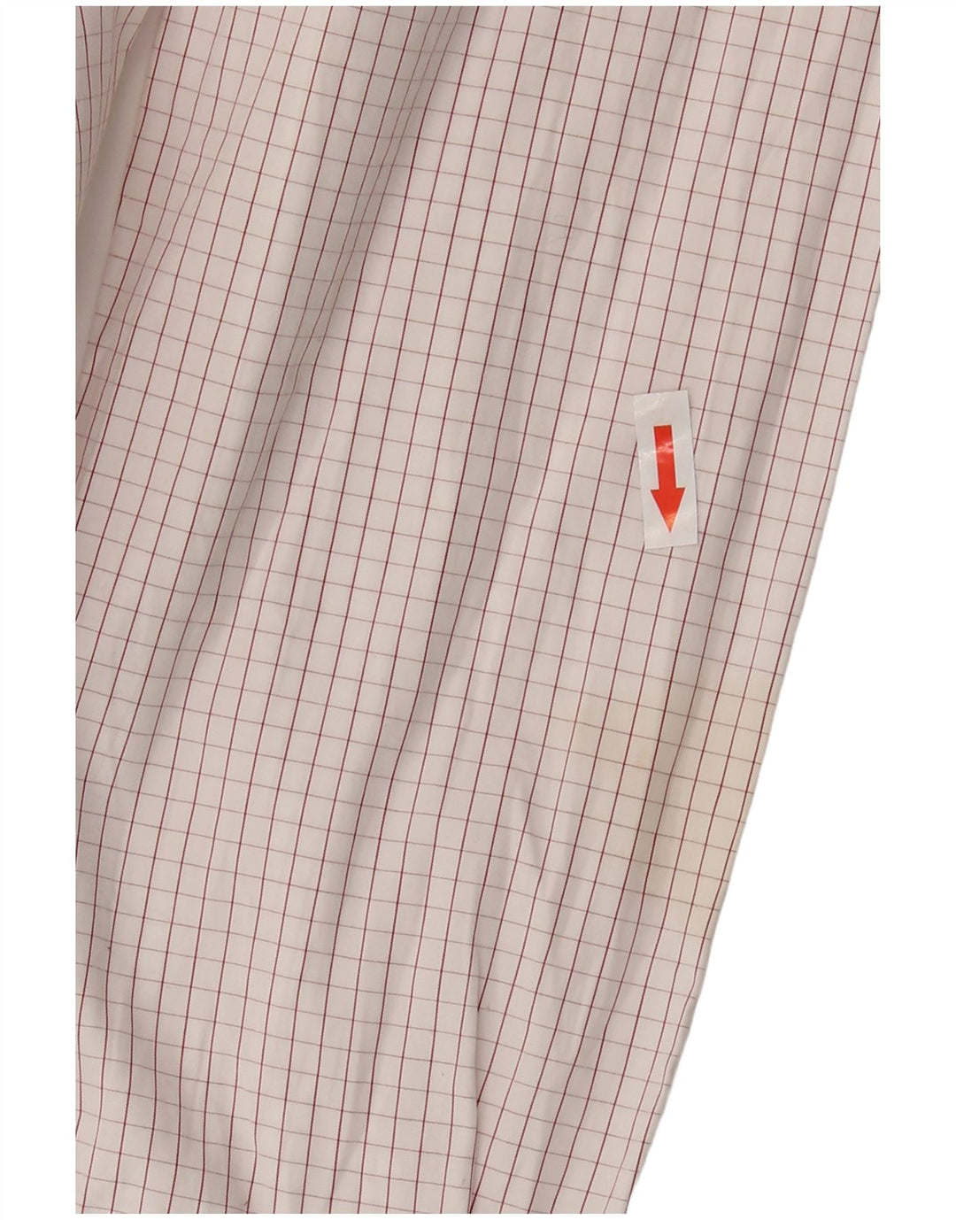 Camisa masculina Massimo Dutti EU 42 grande algodão xadrez branco