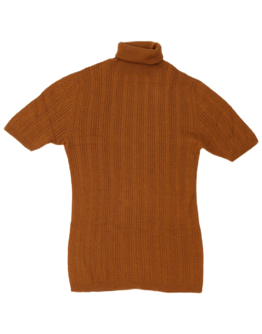 Suéter feminino Massimo Dutti com gola redonda Reino Unido 14 grande marrom