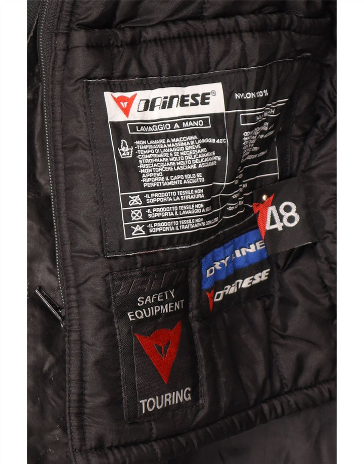 Jaqueta masculina de motociclista DAINESE tamanho 48 bloco colorido preto médio