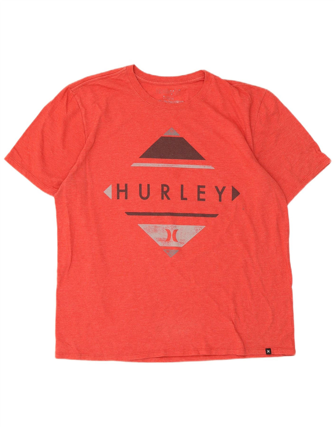 Camiseta masculina Hurley com estampa gráfica grande poliéster vermelho
