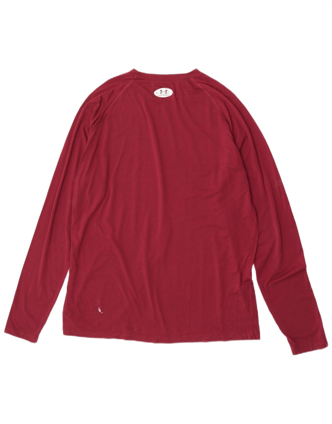 Under Armour Mens Graphic Top Manga Longa XL Borgonha Poliéster