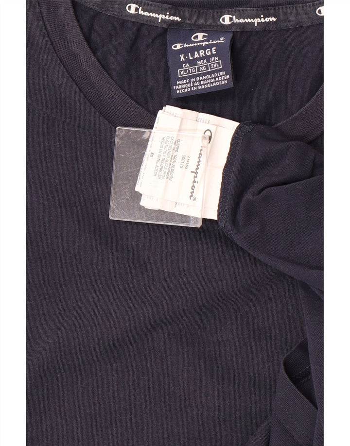 Camiseta masculina CHAMPION Top XL algodão azul marinho