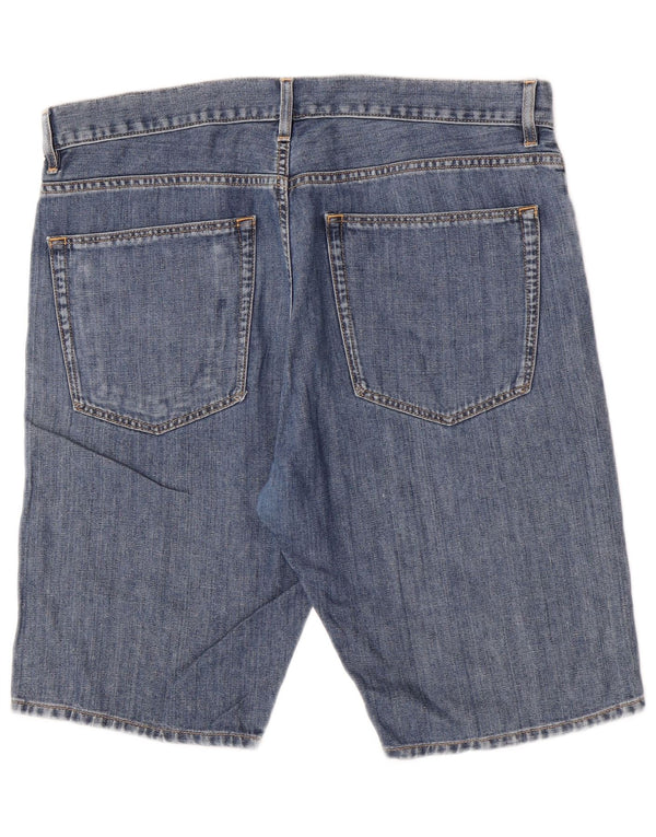 Shorts jeans masculinos Lacoste tamanho 44 grande W34 algodão azul