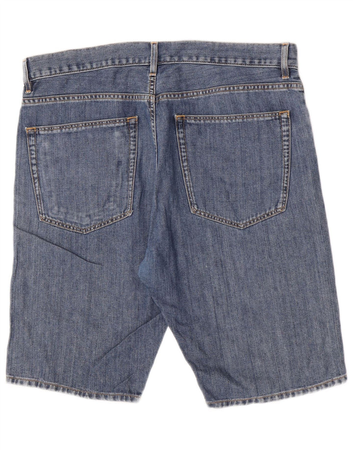 Shorts jeans masculinos Lacoste tamanho 44 grande W34 algodão azul