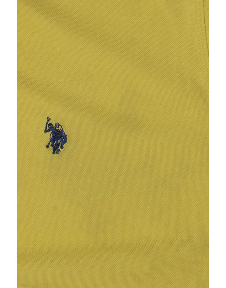 US Polo Assn. Camisa pólo masculina 2XL amarela