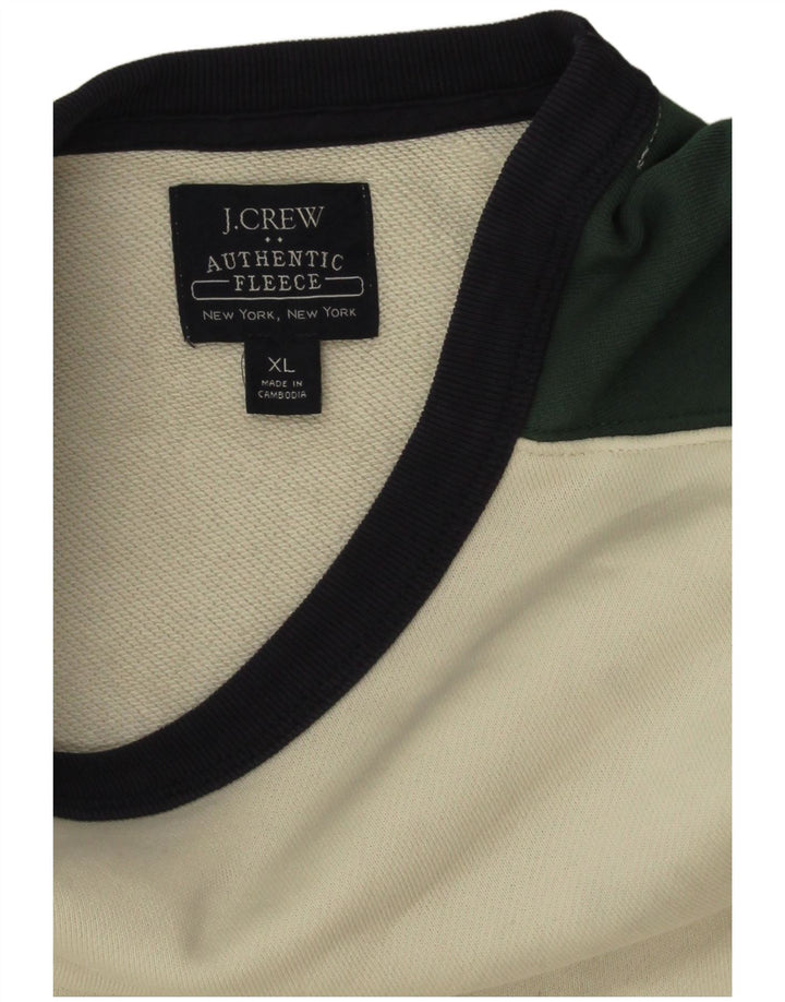 J. Crew moletom masculino Jumper XL algodão colorblock multicolorido