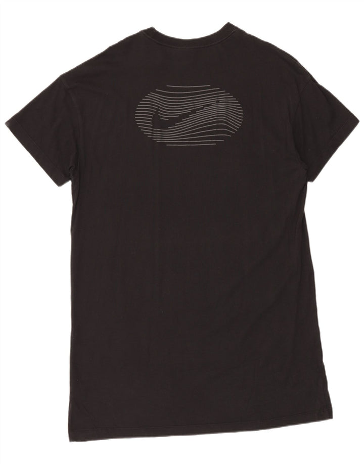 NIKE Vestido feminino solto com estampa gráfica Reino Unido 14 médio algodão preto
