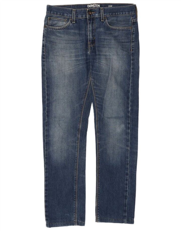Calça jeans reta masculina Levi's W32 L30 azul algodão