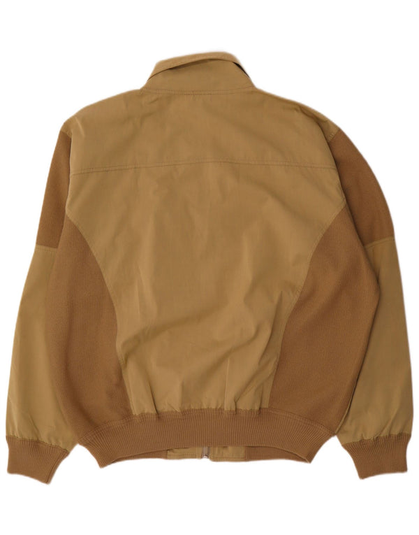 Jaqueta bomber masculina vintage IT 52 XL bege Colourblock