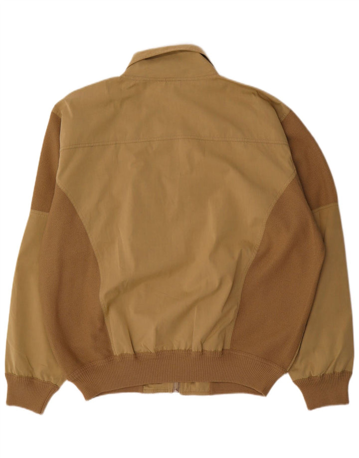 Jaqueta bomber masculina vintage IT 52 XL bege Colourblock