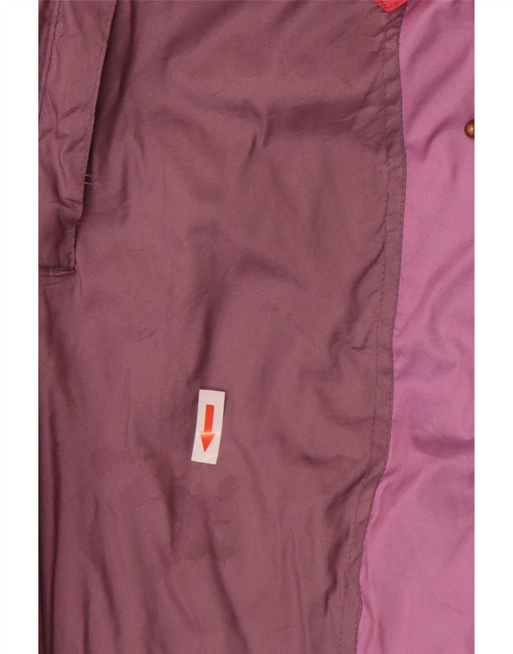 Macacão de esqui feminino Diadora UK 10 pequeno roxo colorblock poliéster