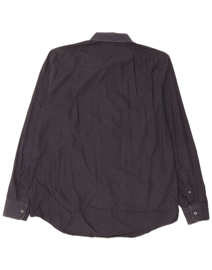 Camisa masculina MICHAEL KORS grande algodão manchado preto