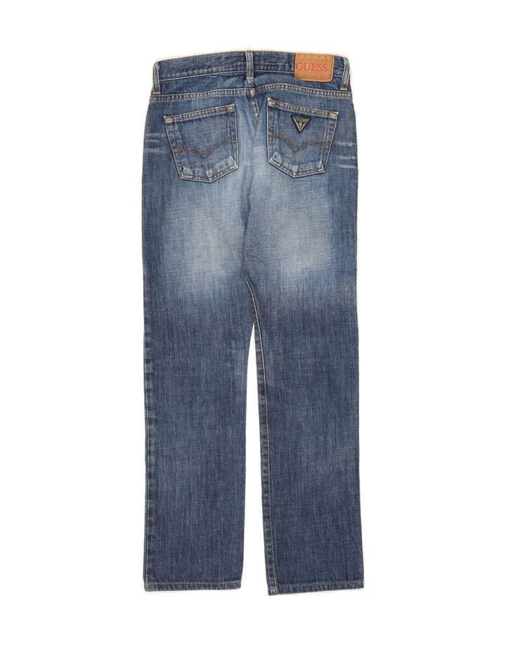 GUESS Womens Straight Jeans W27 L27 Blue Cotton Vintage Guess and Second-Hand Guess from Messina Hembry 