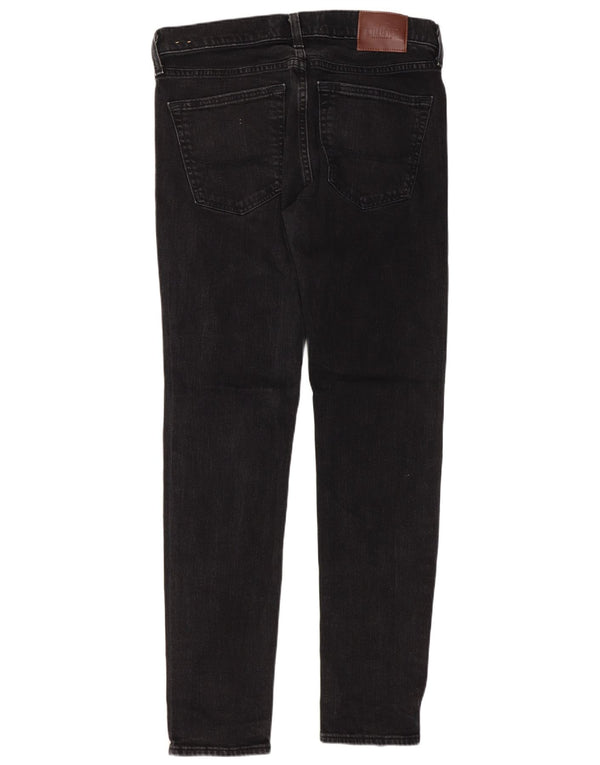 Hollister Mens Super Skinny Jeans W32 L32 Algodão Preto