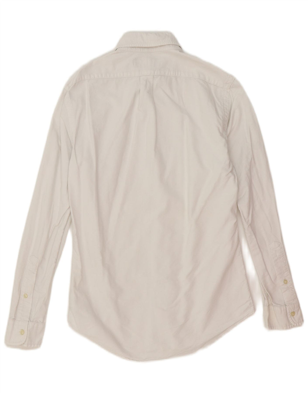 Ralph Lauren Camisa masculina slim fit pequena de algodão branco