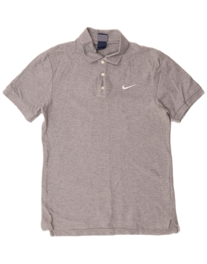 Camisa polo masculina NIKE cinza médio algodão