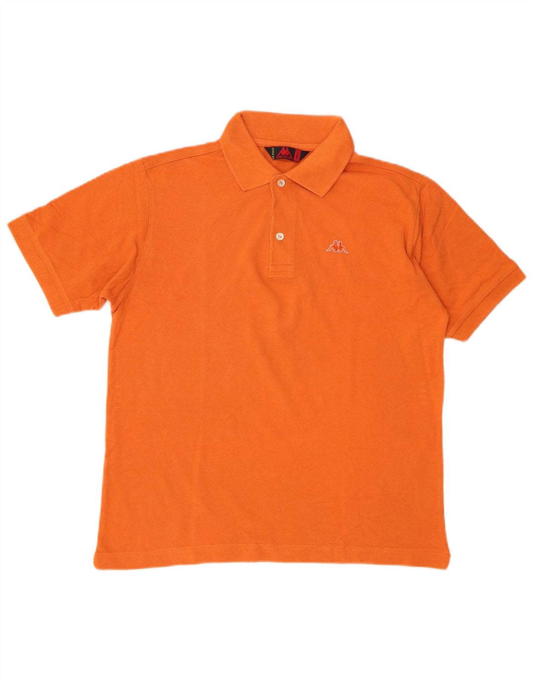 Camisa polo masculina Kappa pequena laranja algodão