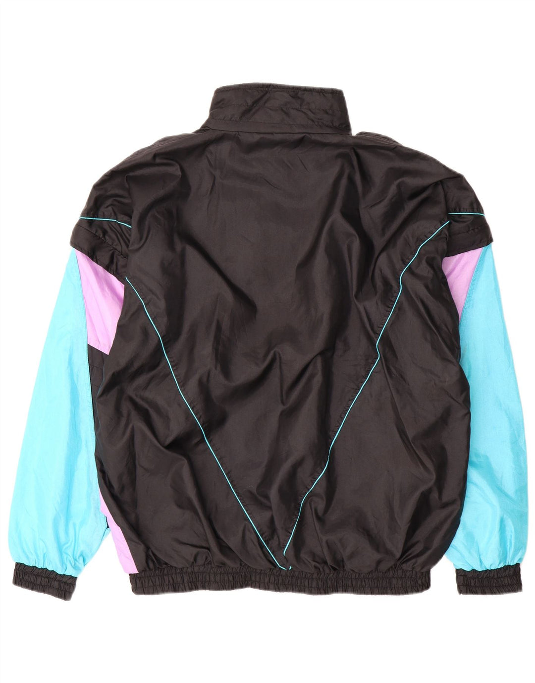 Jaqueta superior de agasalho masculino vintage XL Colourblock poliamida colorido