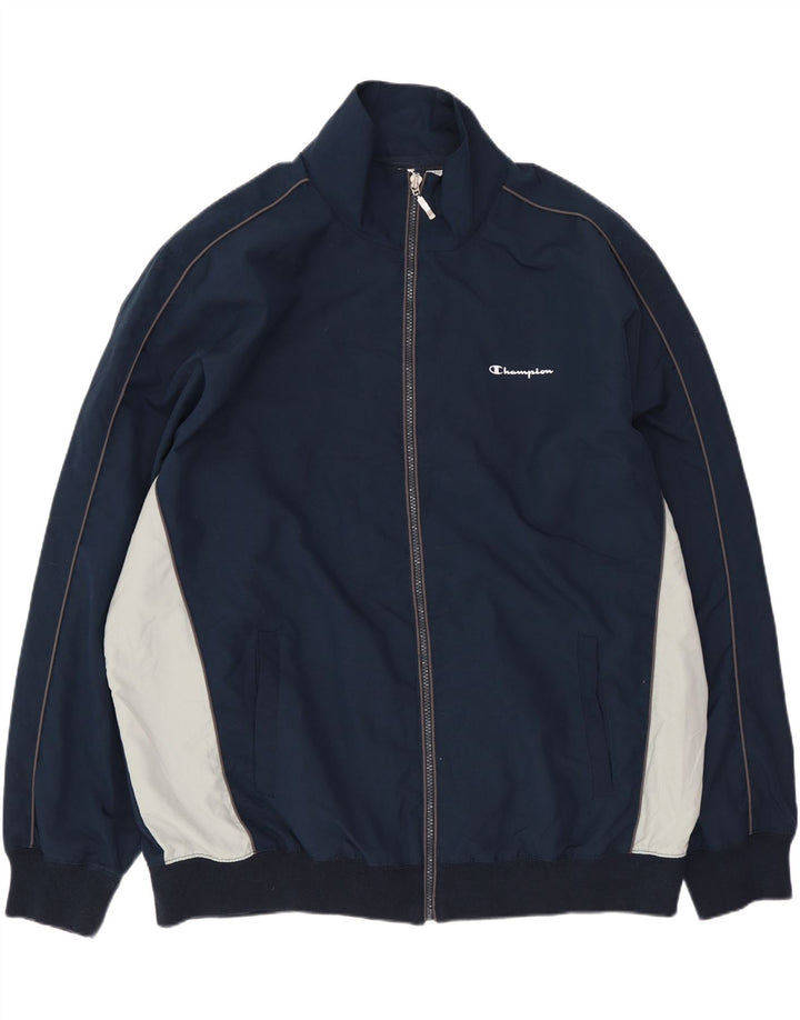 Jaqueta masculina Champion 3XL azul marinho Colourblock poliéster