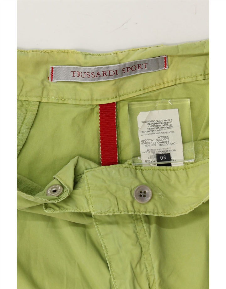 TRUSSARDI Mens Cargo Shorts IT 50 Large W32  Green Cotton Vintage Trussardi and Second-Hand Trussardi from Messina Hembry 
