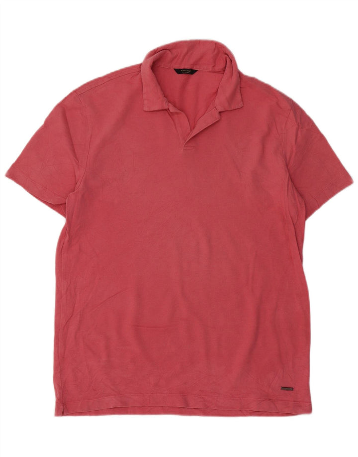 Camisa polo masculina MASSIMO DUTTI rosa médio