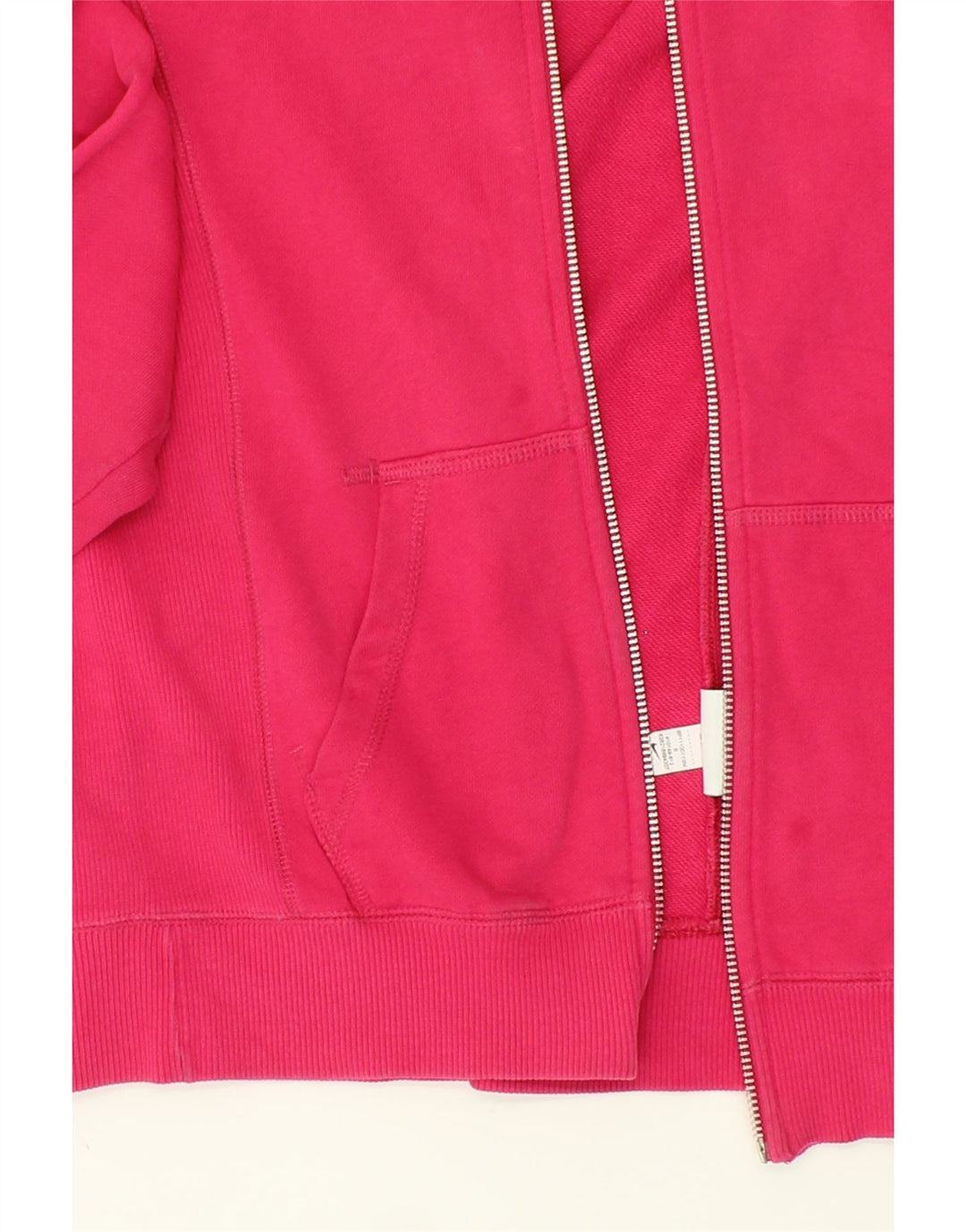 NIKE Womens Zip Hoodie Sweater UK 10 Small Pink Cotton Vintage Nike and Second-Hand Nike from Messina Hembry 