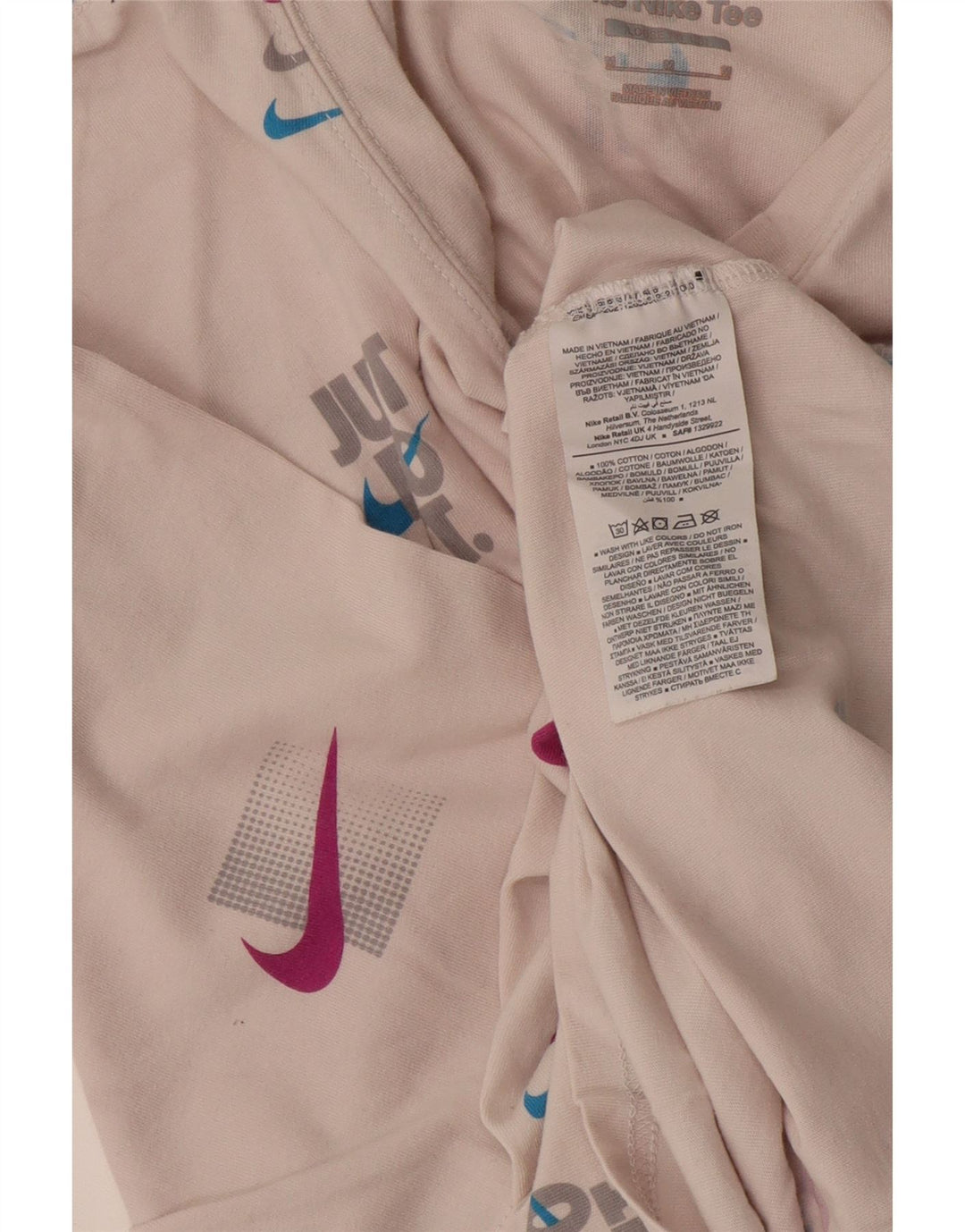Camiseta masculina Nike Loose Fit Graphic Top Médio Algodão Branco