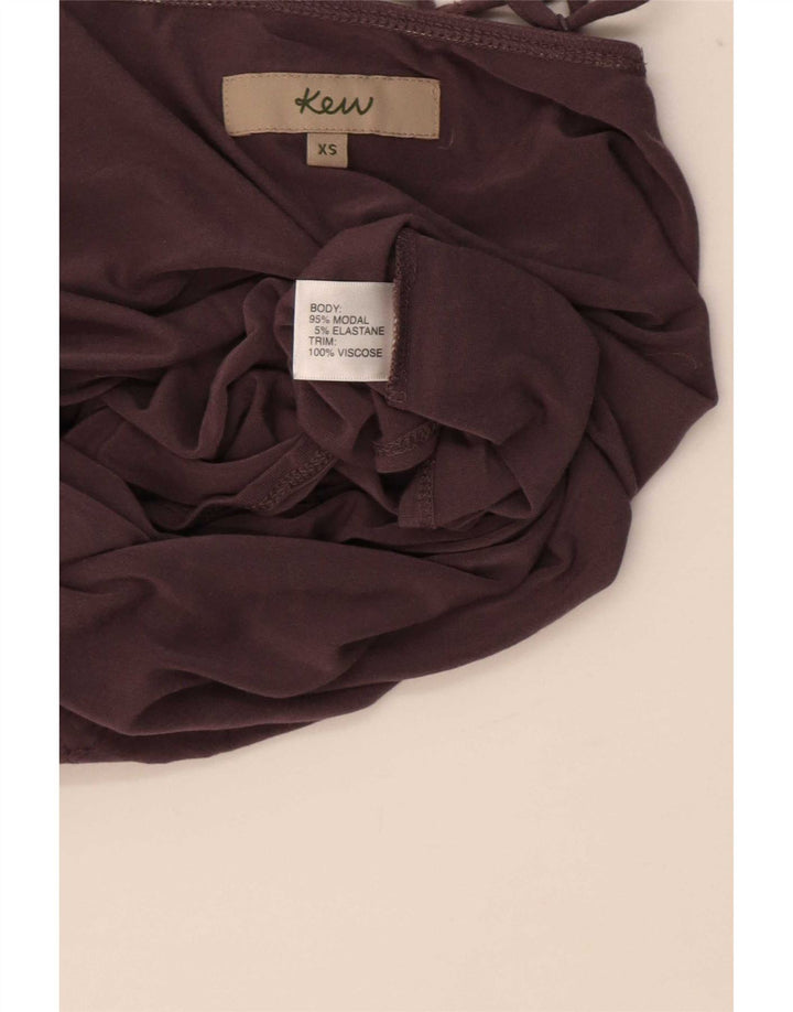 Cami Top Feminino Vintage UK 4 XS Marrom Modal