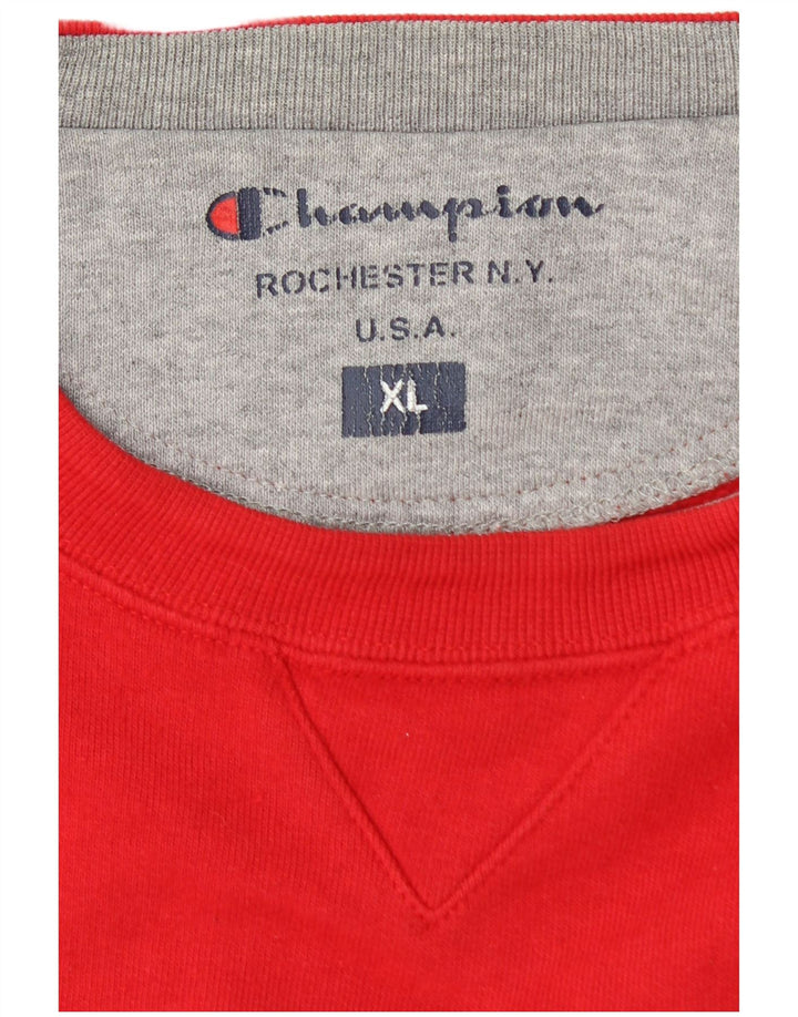 CHAMPION Suéter gráfico masculino XL vermelho