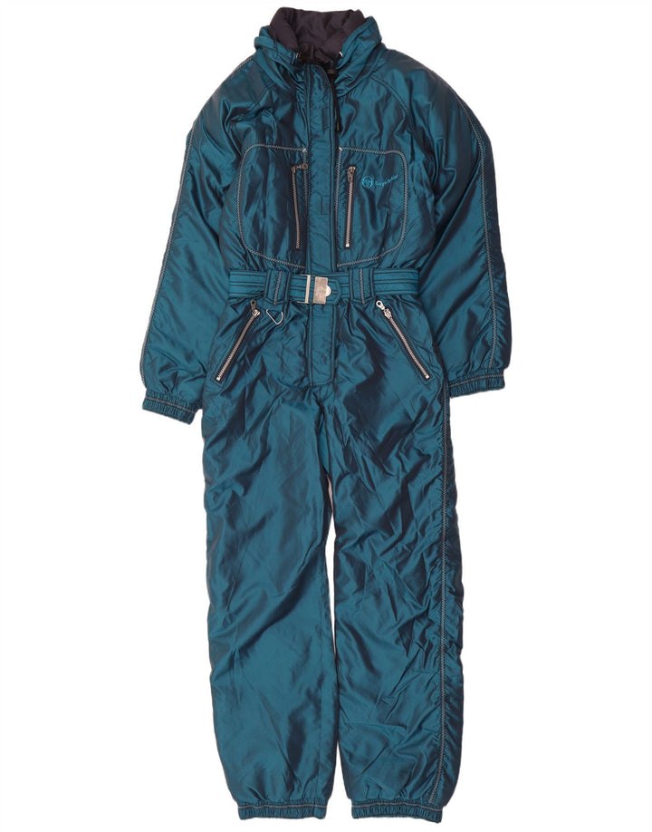Macacão de esqui feminino Sergio Tacchini IT 44 nylon azul médio