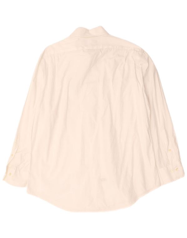 Polo Ralph Lauren Mens Custom Fit Camisa Tamanho 16 1/2 Grande Algodão Branco