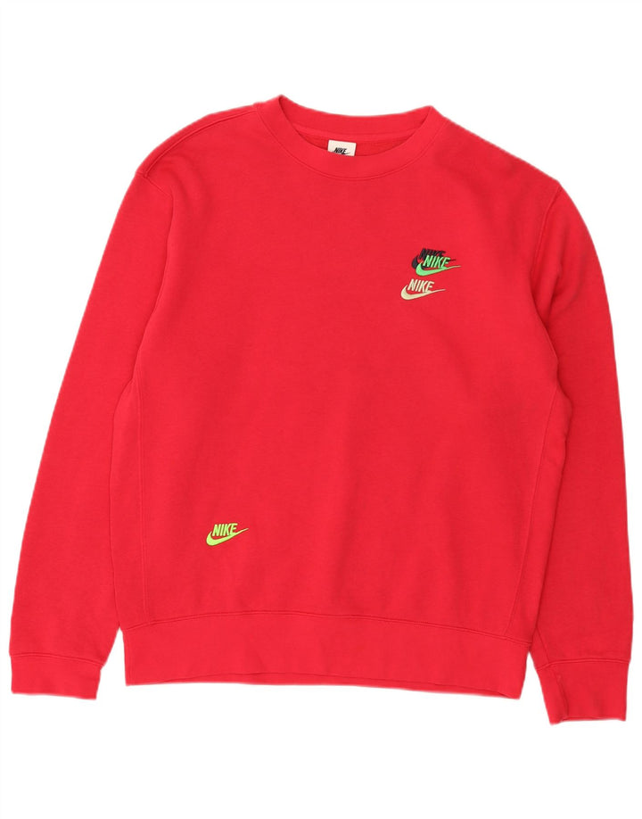 Nike moletom masculino jumper médio algodão vermelho