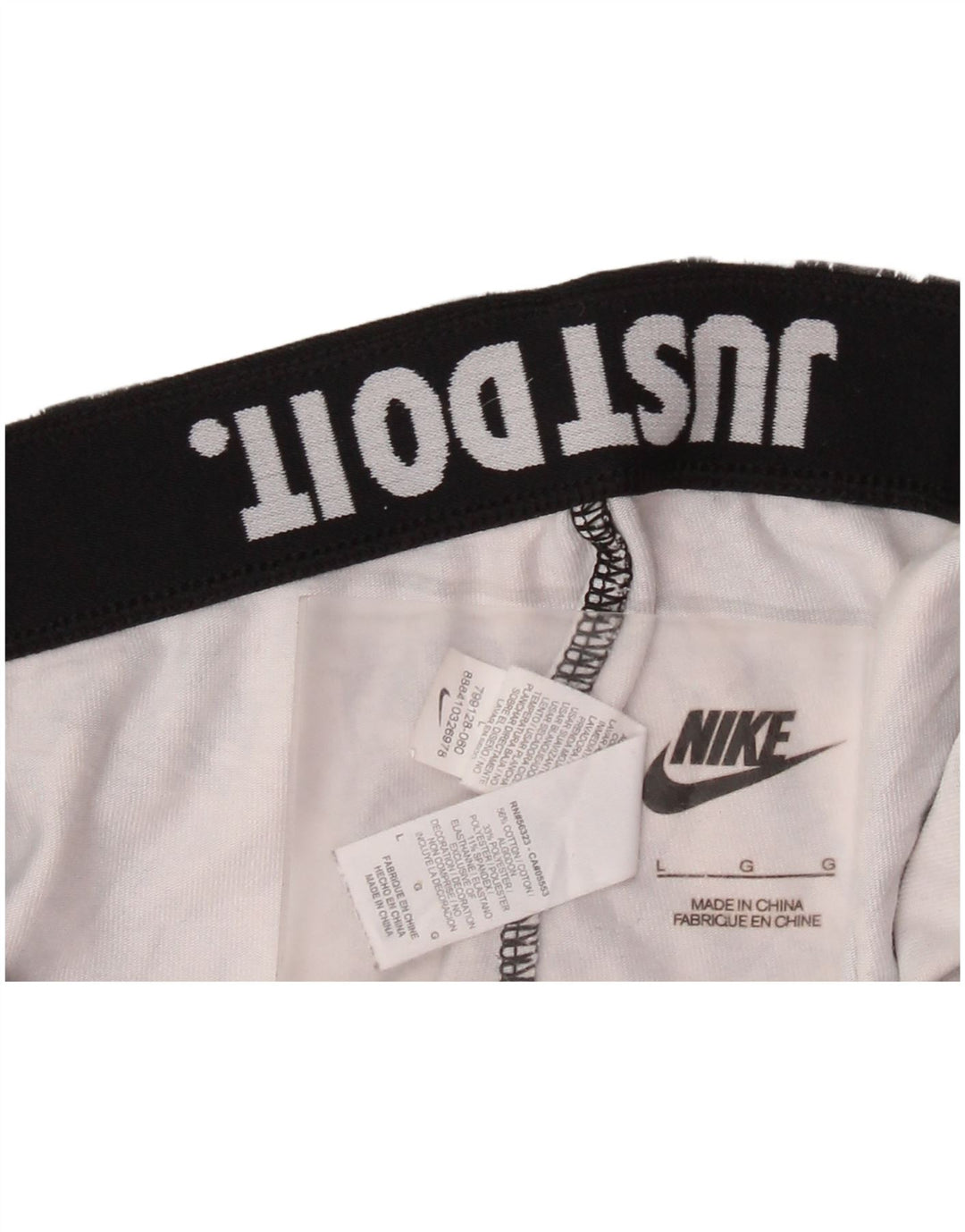 Leggings femininas Nike UK 16 grande algodão camuflado preto