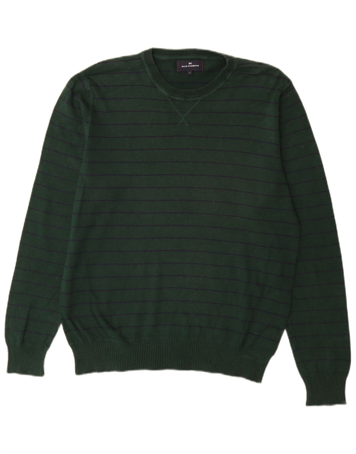 Suéter masculino MARKS & SPENCER Blue Harbor com gola redonda, verde médio
