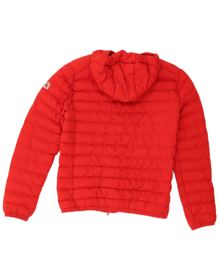 Jaqueta masculina acolchoada com capuz Invicta UK 38 poliéster vermelho médio