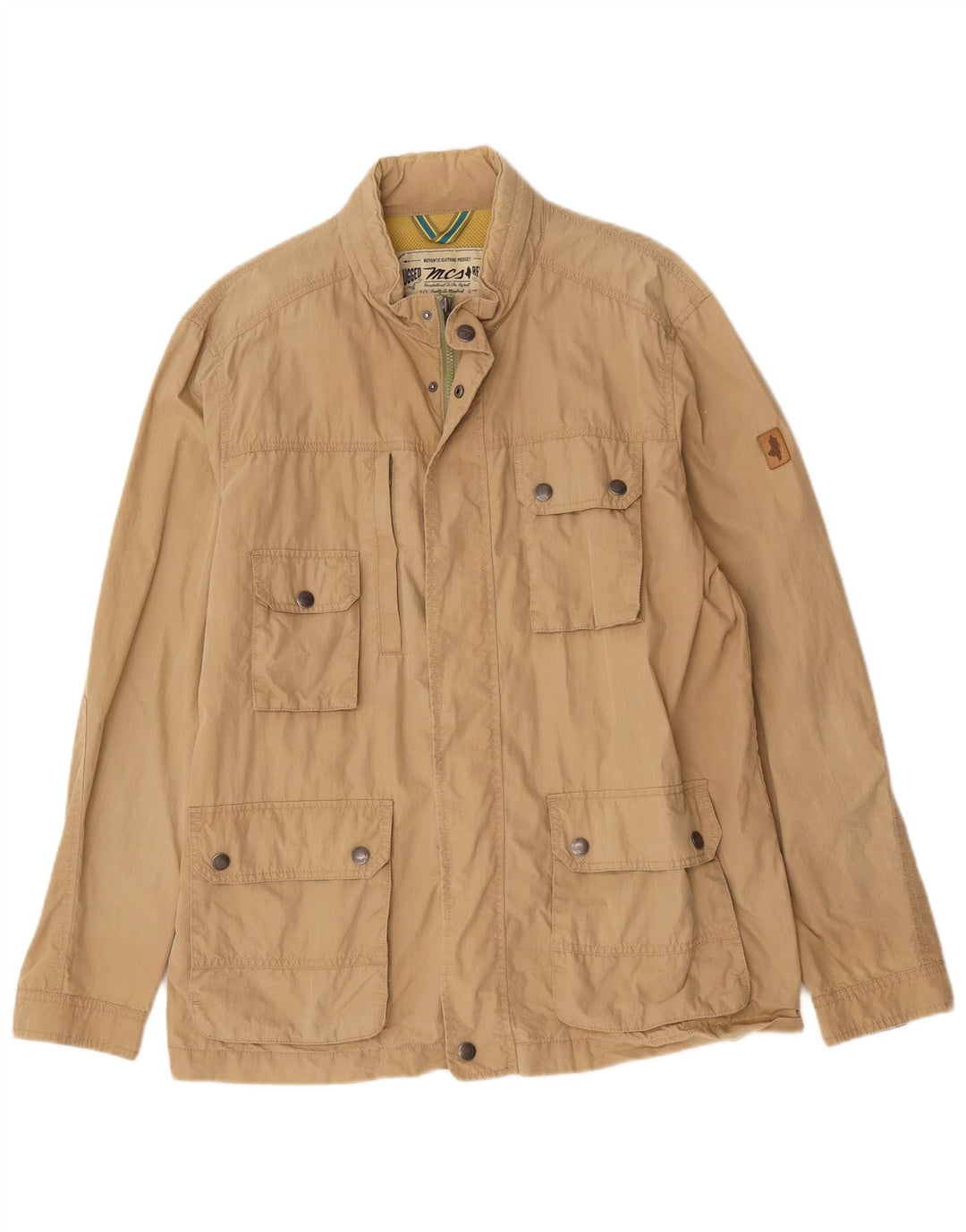 Jaqueta utilitária masculina Marlboro Classics com capuz Reino Unido 44 2XL bege