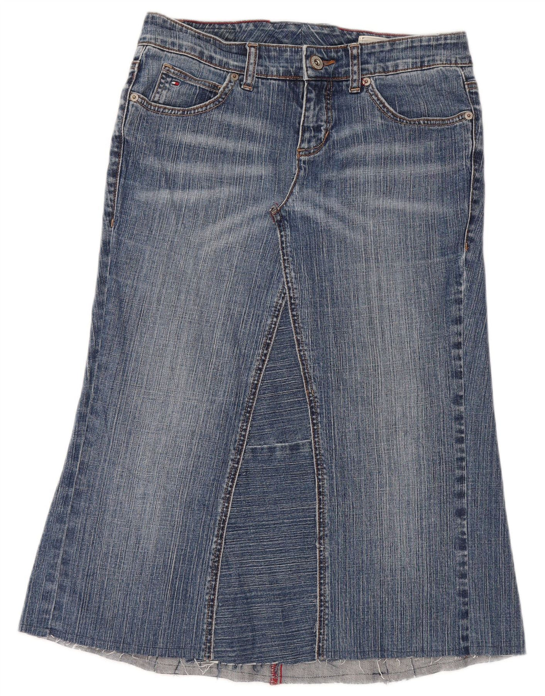 Saia jeans feminina TOMMY HILFIGER W30 azul médio