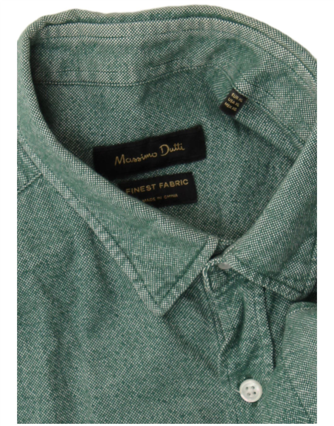 Camisa masculina Massimo Dutti XL verde